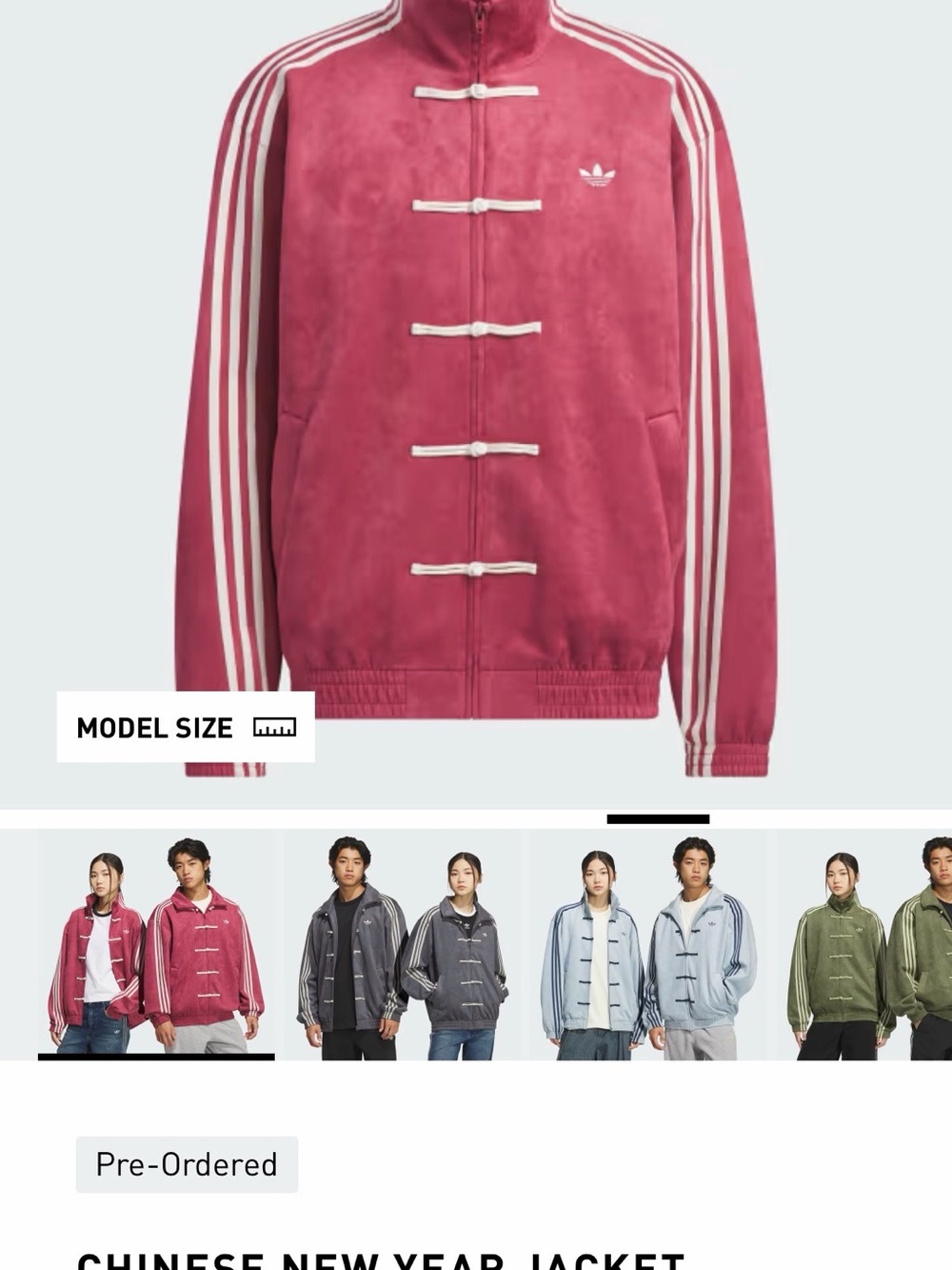 adidas Burgundy Track Jacket with White Stripes